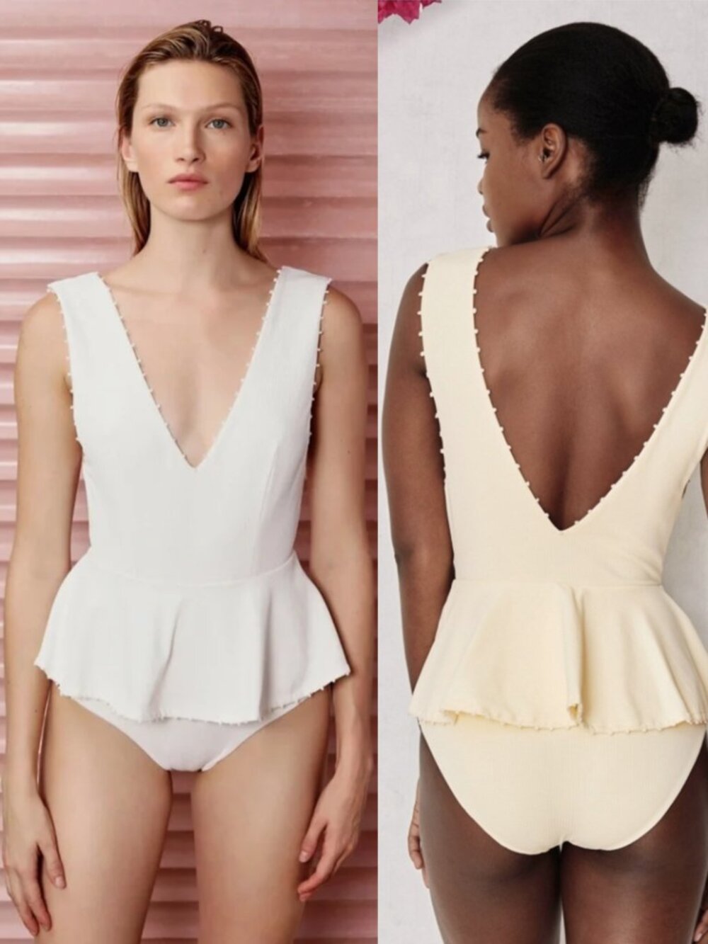 Marysia French Gramercy Maillot Peplum One Piece Swimsuit